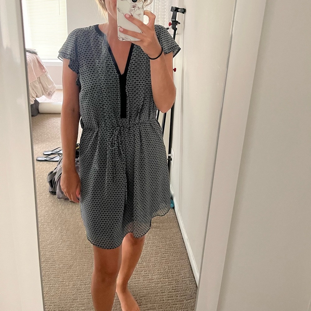 H&M Short Sleeve Navy Dress Size 10